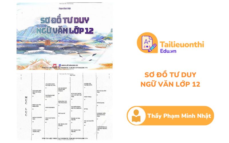 Sơ đồ tư duy Ngữ Văn 12 Thầy Phạm Minh Nhật PDF